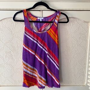 Multi-colored sleeveless tank top